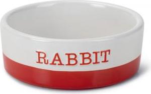 Beeztees Jomi - Konijnenvoerbak - Keramiek - Rood - 12x12x4,5 cm