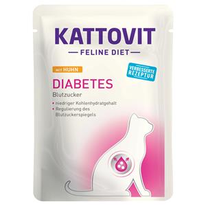 24x85g Feline Diabetes / Gewicht Kip Kattovit Kattenvoer