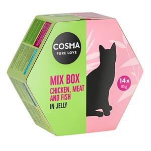 14x85g Mix Box Cosma Kattenvoer