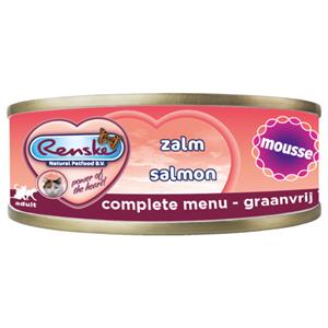 Vers kat mousse zalm 70g - Renske