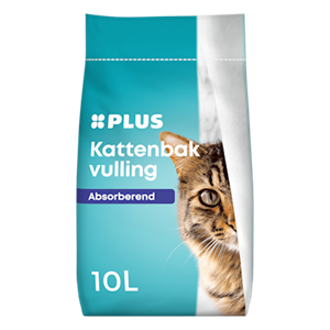 PLUS Kattenbakvulling absorberend 10 liter