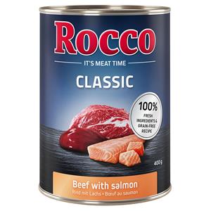 24x400g Rund met Zalm Rocco Classic Hondenvoer