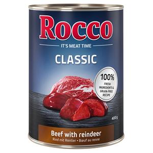 24x400g Rund met Rendier Rocco Classic Hondenvoer