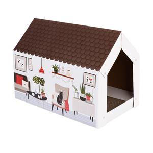 Bitiba XL-Kattenhuis incl krabplank Home Winter 58x36x41cm