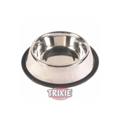 Trixie Edelstahlnapf, Gummiring 0,7 l 16 cm