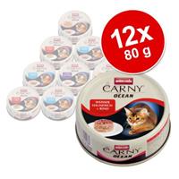 12x80g Ocean Ocean Mix II (4 soorten) Animonda Carny Kattenvoer Nat