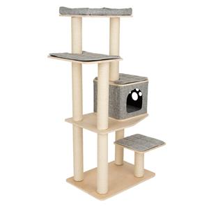 Modern Living Krabpaal Havana Lichtgrijs H155 x L88 x B62 cm