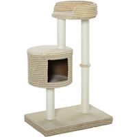 pawhut Katzenbaum Kratzbaum Kletterbaum Aussichtsplattformen Spielmöglichkeiten - 
