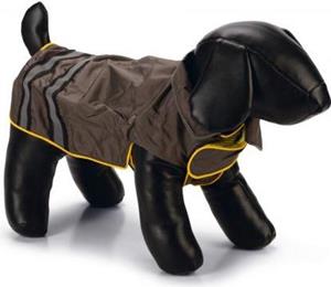 Beeztees Seja - Honden Regenjas - Grijs"Geel