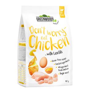 Greenwoods 400g Kip met Linzen, Aardappel en Ei  Kattenvoer