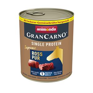 Animonda GranCarno 6x800g Adult Single Protein Supreme  Paard Puur Hondenvoer nat