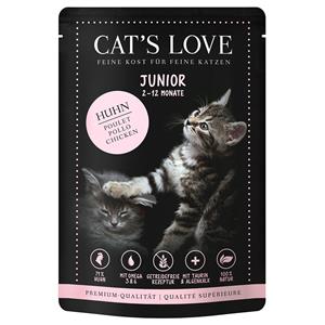 12x85g Cat's Love Junior Kippenvoer Nat