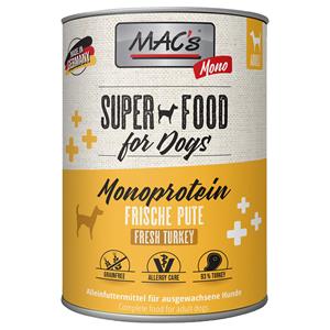 6x800g Mono Sensitive Kalkoen MAC's Hondenvoer