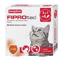 Beaphar Fiprotec Spot-On Katze 4 pipetten