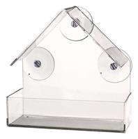 Trixie Fenster-Futterhaus transparent - 15 x 15 x 6 cm