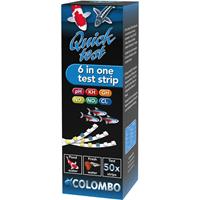 Colombo Quicktest 6way - 50 Teststrips Waterkwaliteit voor Vijver & Aquarium