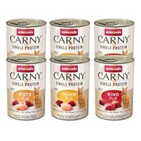 6x400g Mix (3 Smaken) Adult Single Protein animonda Carny Kattenvoer