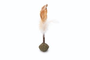 Beeztees catnip bal + Matatabi met veren kattenspeelgoed 16cm