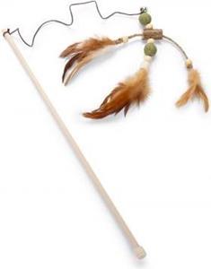 Beeztees Catnip+Matatabi Hengel+Veren - Kattenspeelgoed - 40 cm