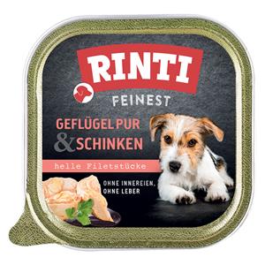 Megapak Rinti Fijnste 44 x 150 g Hondenvoer - Gevogele & Ham