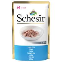 Schesir Kitten Pouch In Gelei - Kattenvoer - Tonijn 85 g