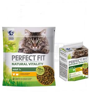 650g Perfect Fit Natural Vitality Kip & Kalkoen Kattenvoer droog