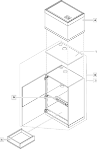 Oase HighLine 175 Onderkast Wit | Zuiver & Duurzaam Design | Perfect voor Aquariums