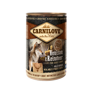 Carnilove hert met rendier natvoer hond (blik) 12 x 400 g