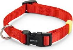 BEEZTEES Uni - Halsband Hond - Rood - 26-40 cm x 15 mm