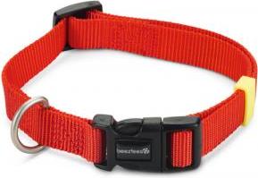 Beeztees Uni - Halsband Hond - Rood - 35-50 cm x 20 mm