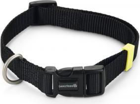 Beeztees Uni - Halsband Hond - Zwart - 35-50 cm x 20 mm