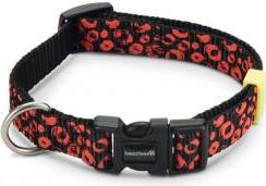 Beeztees Scribbles - Halsband Hond - Zwart - 26-40 cm