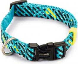 BEEZTEES Memphis - Halsband Hond - Nylon - Licht Blauw - 26-40cmx15mm