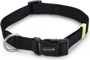 Beeztees Uni - Halsband Hond - Zwart - 48-70 cm x 25 mm