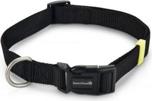 BEEZTEES Uni - Halsband Hond - Zwart - 48-70 cm x 25 mm