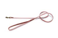 Designed by Lotte Velura - Hondenriem - Fluweel - Roze - 120cmx10mm