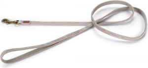 Designed by Lotte Velura - Hondenriem - Fluweel - Grijs - 120cmx10mm