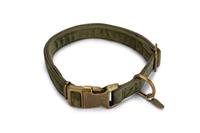Designed by Lotte Velura - Hondenhalsband - Fluweel - Groen - 48- 70cmx25mm
