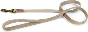 Designed by Lotte Velura - Hondenriem - Fluweel - Grijs - 120cmx20mm