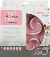 Eat Slow Live Longer Tumble Feeder Pink