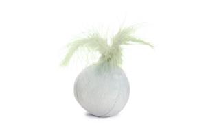 Beeztees Kitten Bal met Veer Rizo groen kattenspeelgoed