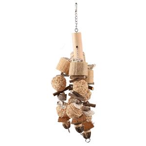 FLAMINGO vogelspeelgoed sully 65 cm rattan en spons