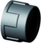 Europond PP Draadkap ½" met Rubberen Plaatje - Waterdicht voor Vijverleiding Installatie