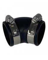 airaqua Air Aqua Flexibele Rubber Bocht 45° - Weerbestendige 50mm Vijververbinding, Universeel & Duurzaam