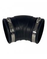 airaqua Air Aqua Flexibele Rubber Bocht 45° - UV- & Weerbestendig, Eenvoudige Installatie, 90mm