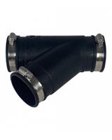 airaqua Air Aqua Flexibel Rubber Y-stuk 63mm - Weerbestendige Vijververbinding, Duurzaam & Betrouwbaar