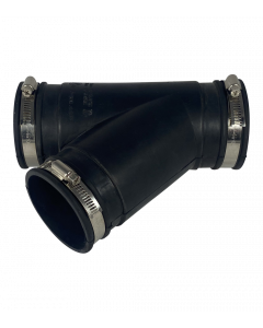 airaqua Air Aqua Flexibel Rubber Y-stuk 75mm voor Vijvers - Duurzaam, Weerbestendig & Gemakkelijke Installatie