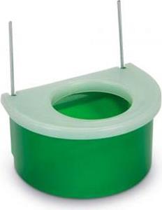 Beeztees Snoepbakje+deksel - Vogelbakje - Groen - 7,5 cm