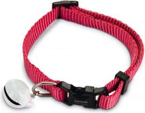 BEEZTEES Uni - Kattenhalsband - Nylon - Roze - 20-30 cm