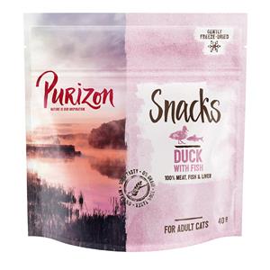 3x40g Snack Kip&Vis graanvrij Purizon Kattensnack